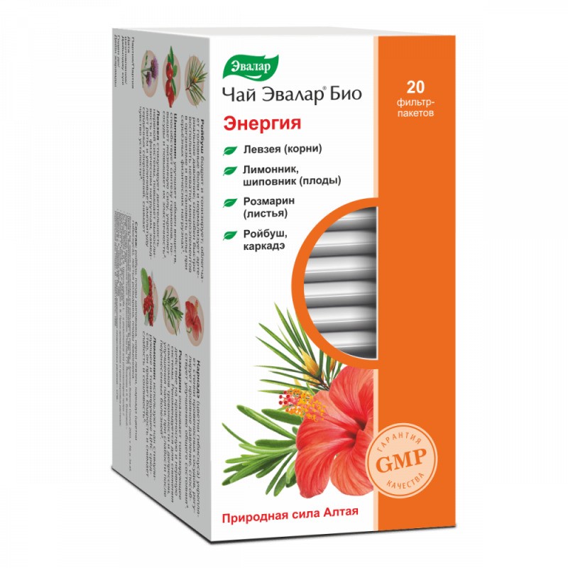 ФИТОЧАЙ ЭВАЛАР БИО ЭНЕРГИЯ Ф/П №20