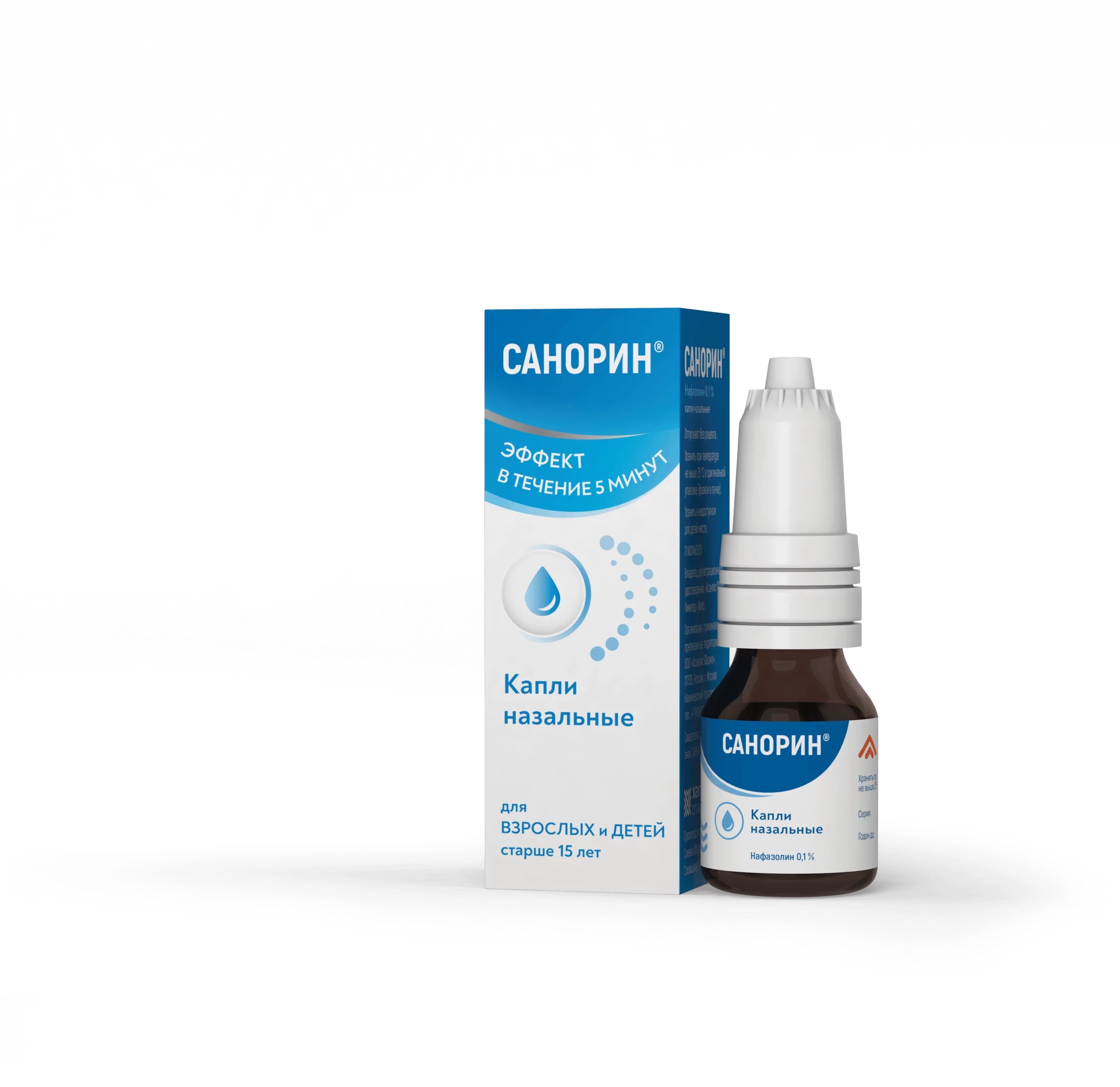 САНОРИН КАПЛИ НАЗАЛ 0,1% ФЛ 10МЛ