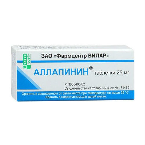 АЛЛАПИНИН ТАБ 25МГ №30