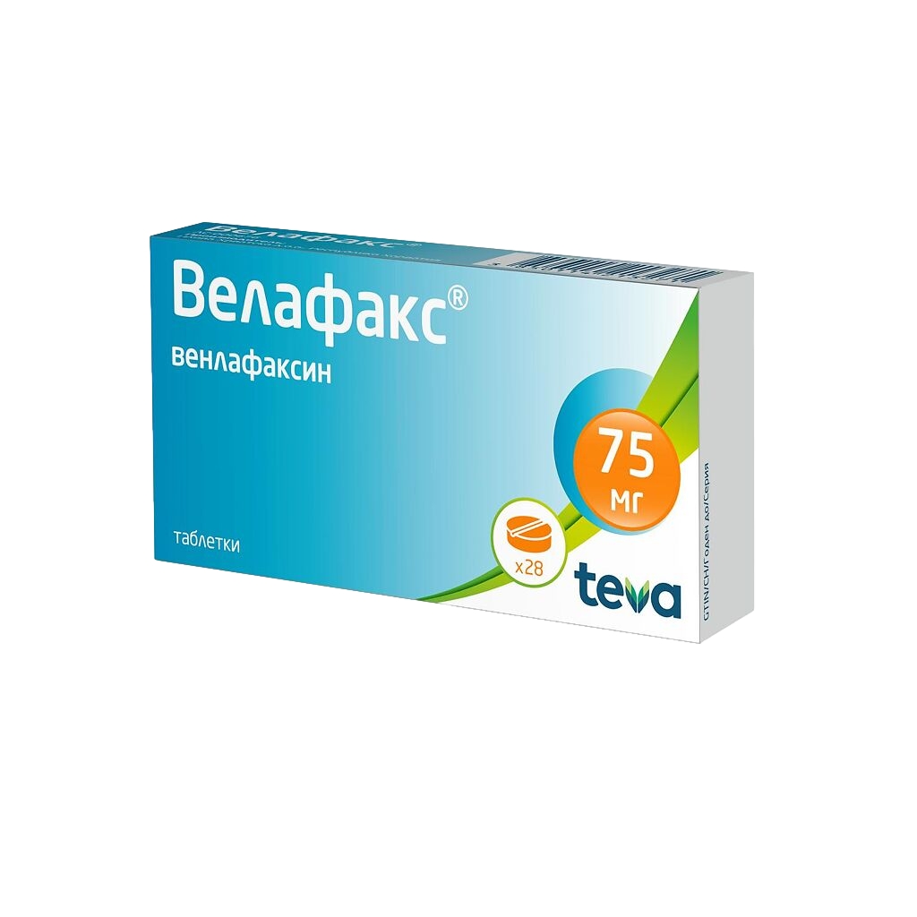 ВЕЛАФАКС ТАБ 75МГ №28