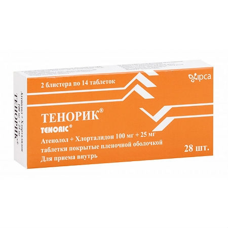 ТЕНОРИК ТАБ 100МГ+25МГ №28