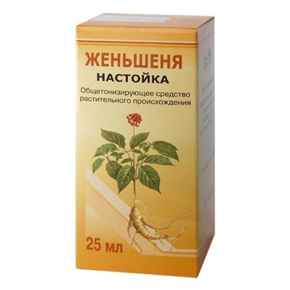 ЖЕНЬШЕНЬ НАСТОЙКА 25МЛ ИНД УП