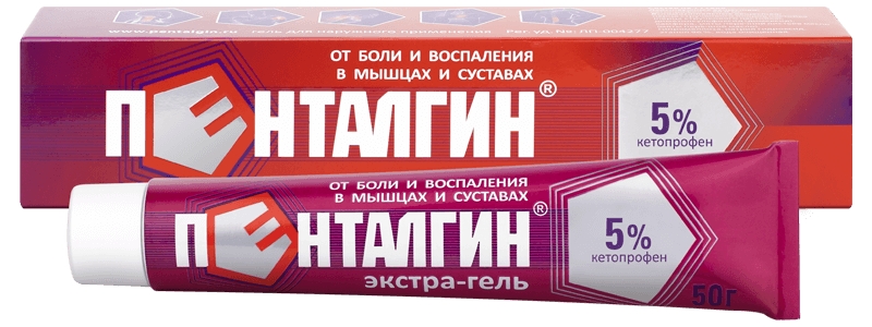 ПЕНТАЛГИН ЭКСТРА-ГЕЛЬ НАРУЖ 5% 50Г ТУБ ИНД УП
