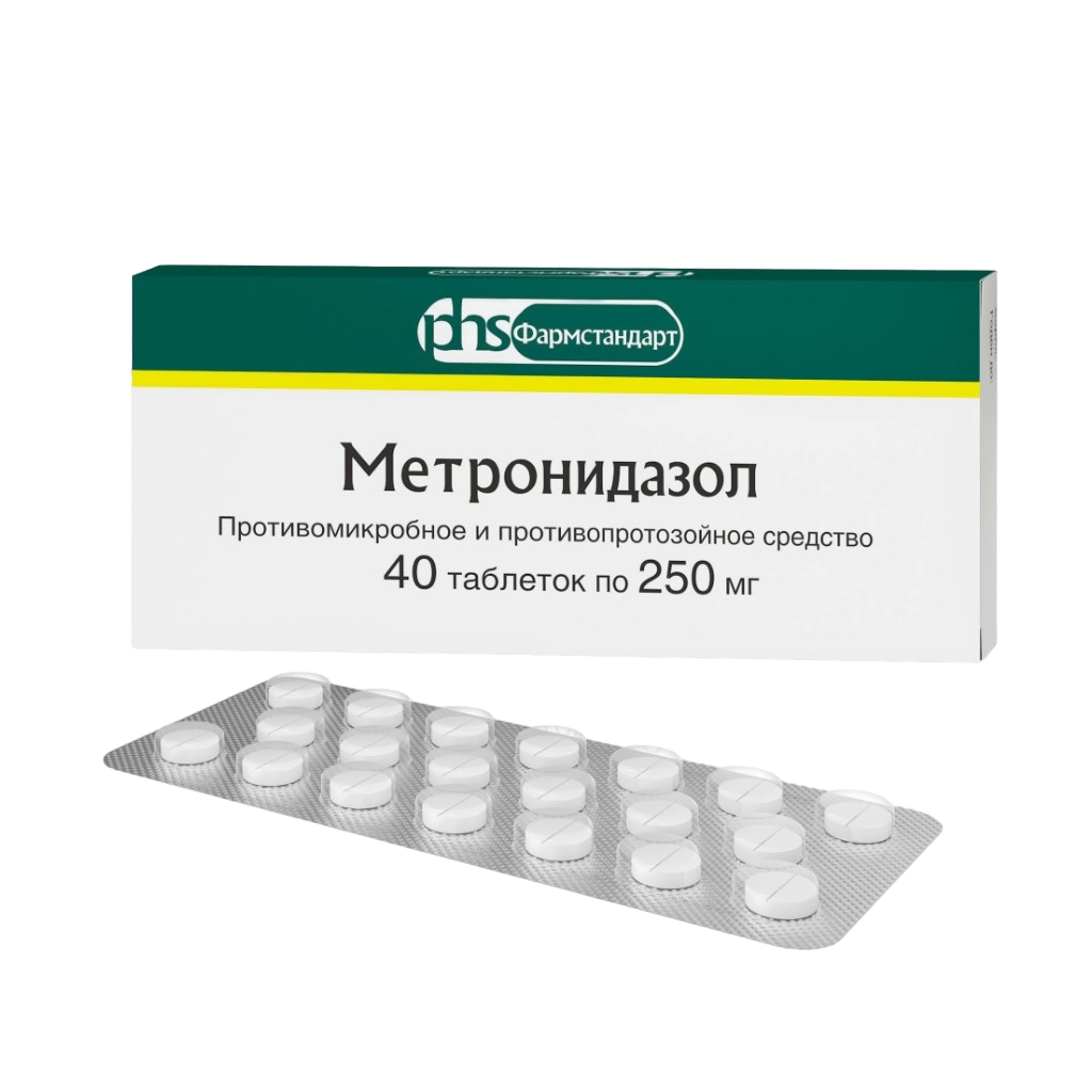 МЕТРОНИДАЗОЛ ТАБ 250МГ №40