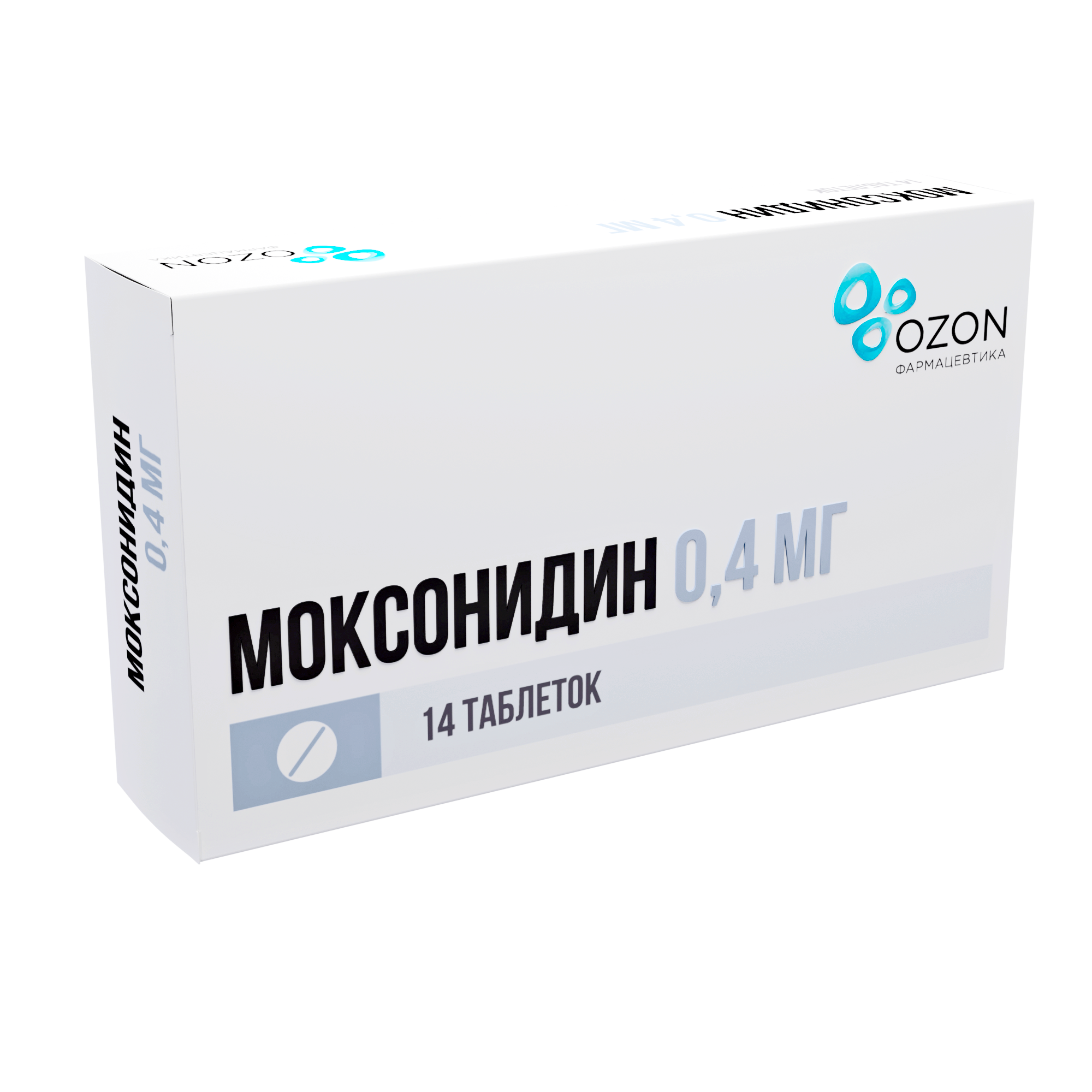 МОКСОНИДИН ТАБ П/О 0,4 МГ №14