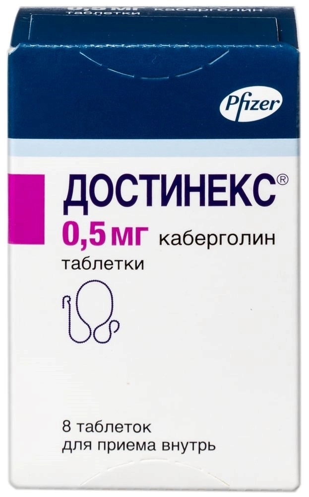 ДОСТИНЕКС ТАБ 0,5МГ №8