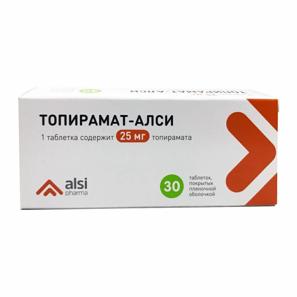ТОПИРАМАТ-АЛСИ ТАБ П/О 25МГ №30