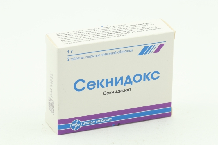 СЕКНИДОКС ТАБ П/П/О 1000МГ №2