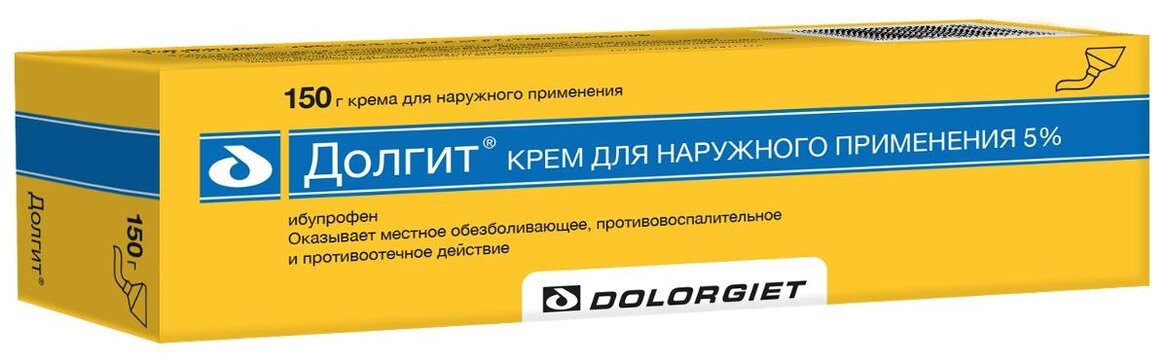 ДОЛГИТ ГЕЛЬ НАРУЖ 5% ТУБА 150Г