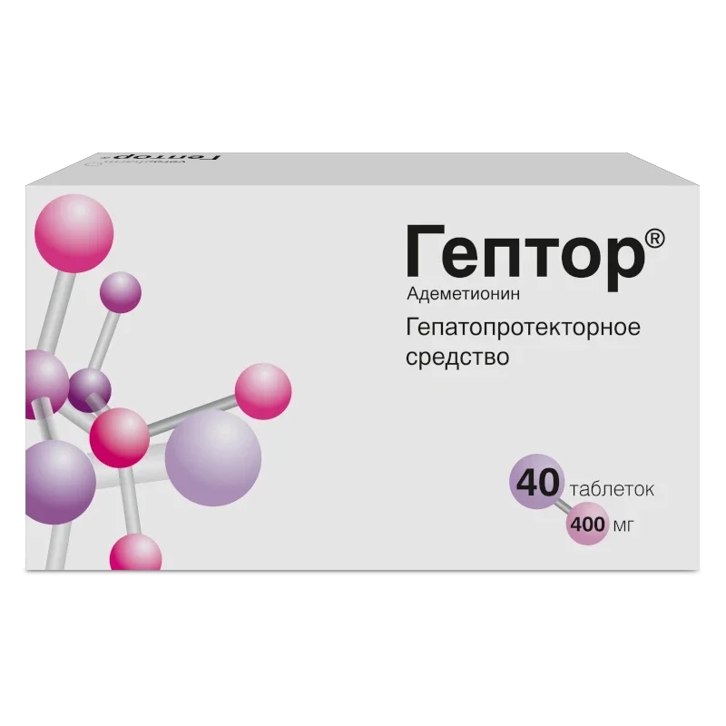 ГЕПТОР ТАБ П/О К/Р 400МГ №40