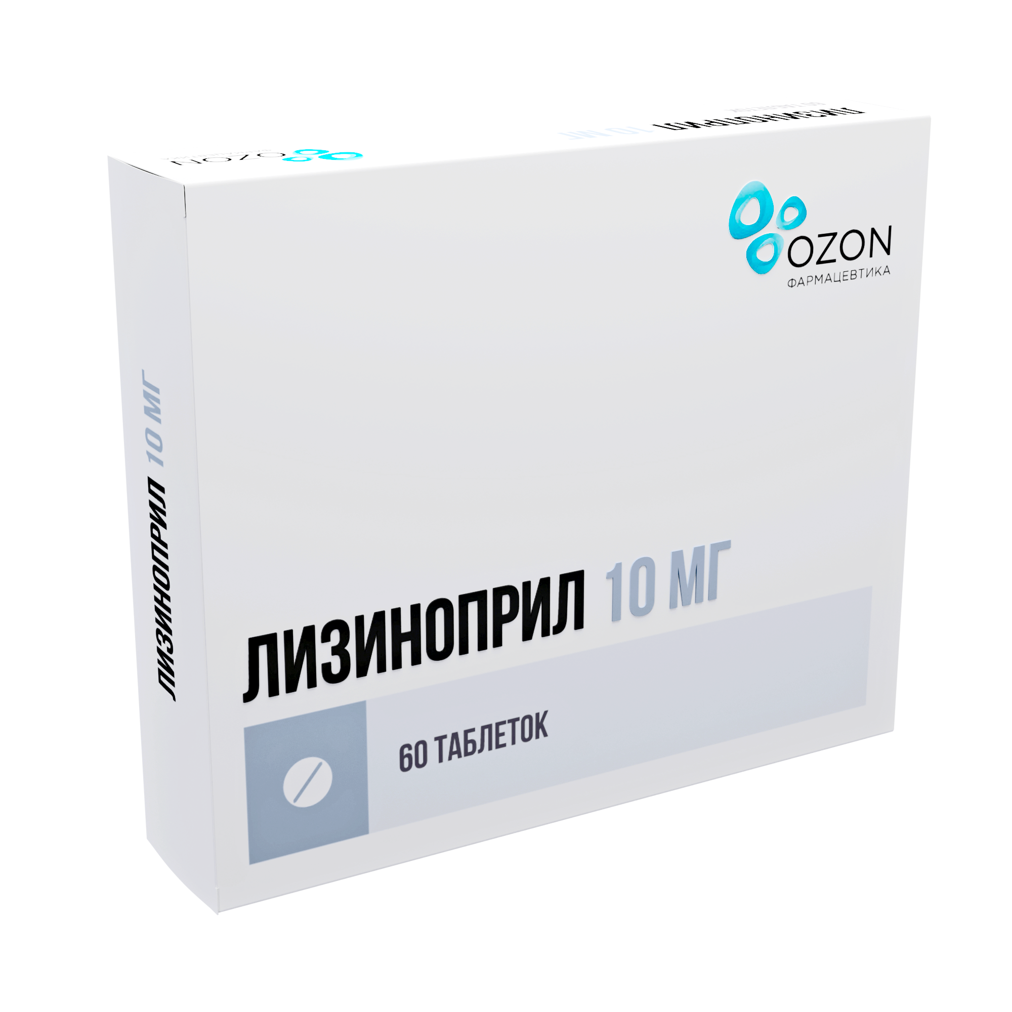 ЛИЗИНОПРИЛ ТАБ 10МГ №60