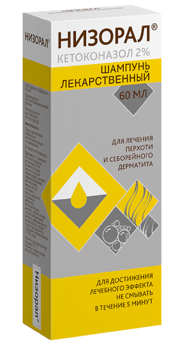 НИЗОРАЛ ШАМП 20МГ/Г 60МЛ