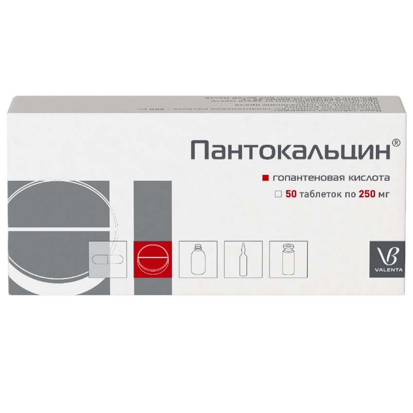 ПАНТОКАЛЬЦИН ТАБ 250МГ №50