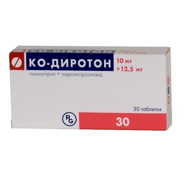 КО-ДИРОТОН ТАБ 10МГ+12,5МГ №30