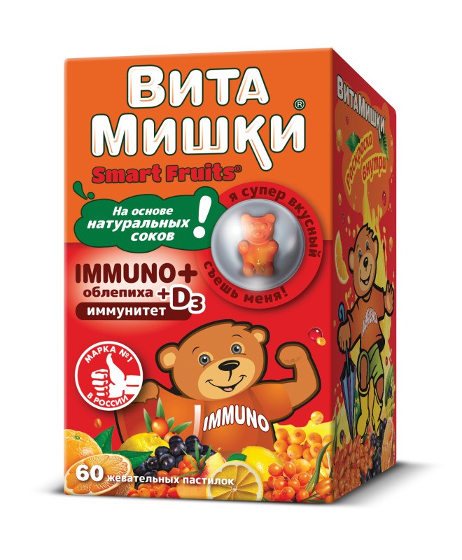 ВИТАМИШКИ ИММУНО ПЛЮС ПАСТ ЖЕВ №60