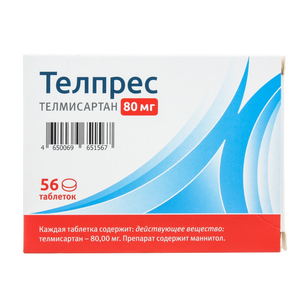 ТЕЛПРЕС ТАБ 80 МГ №56