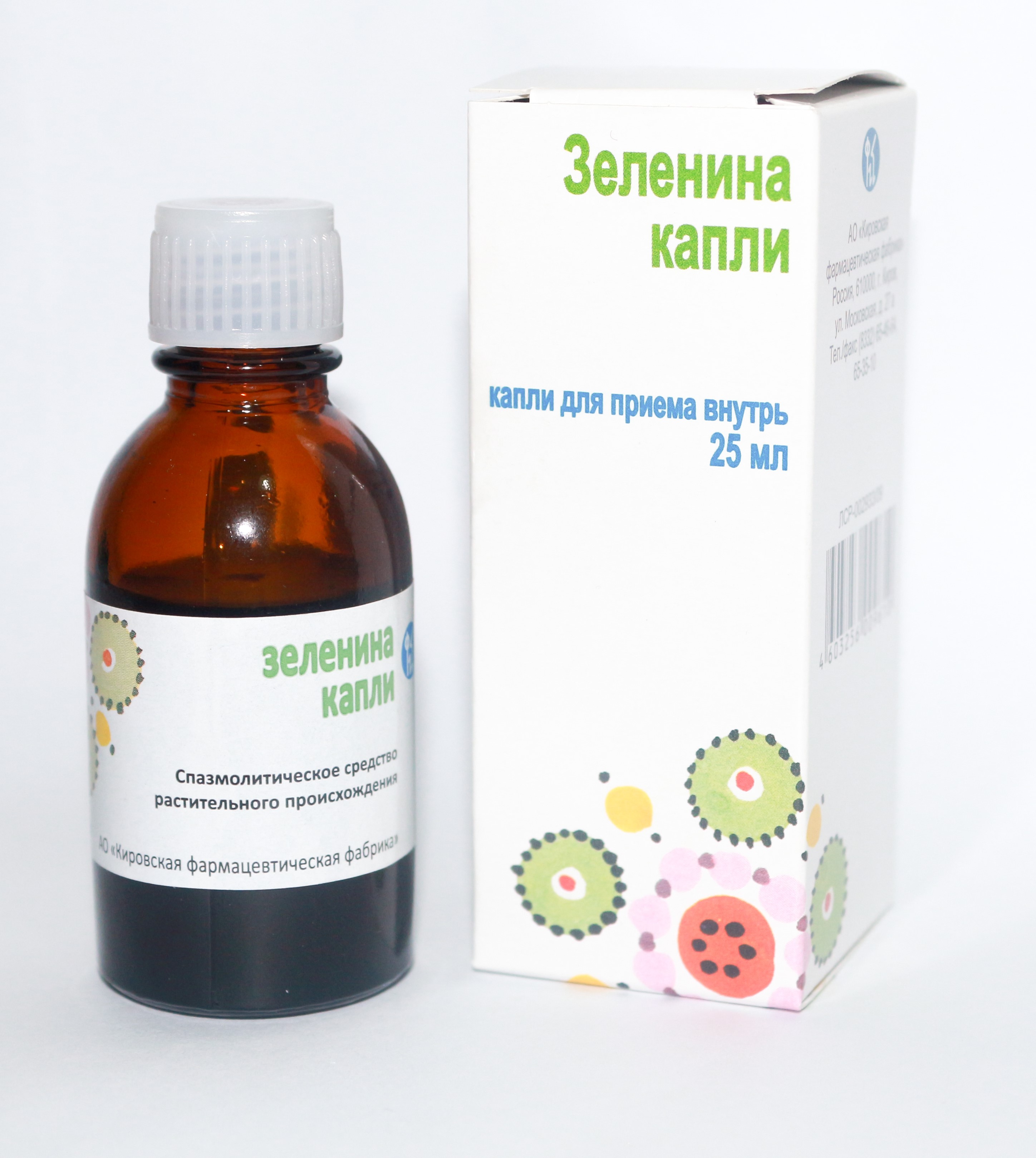 КАПЛИ ЗЕЛЕНИНА ФЛ 25МЛ