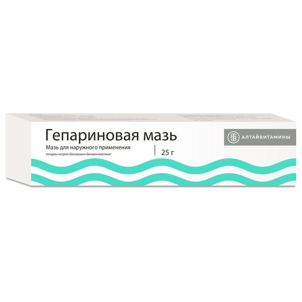 ГЕПАРИНОВАЯ МАЗЬ Д/НАРУЖ 25Г ТУБА