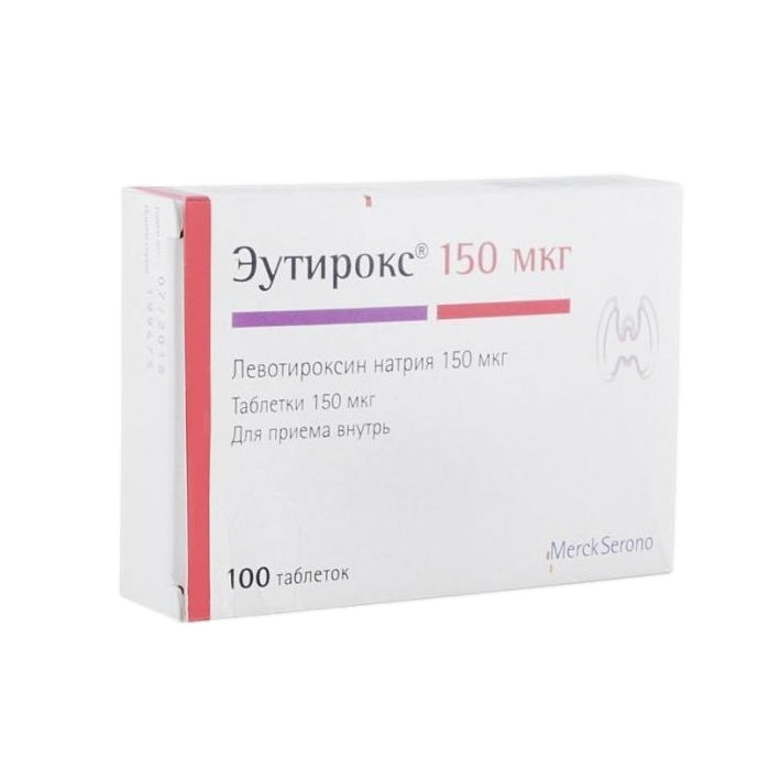 ЭУТИРОКС ТАБ 150МКГ №100