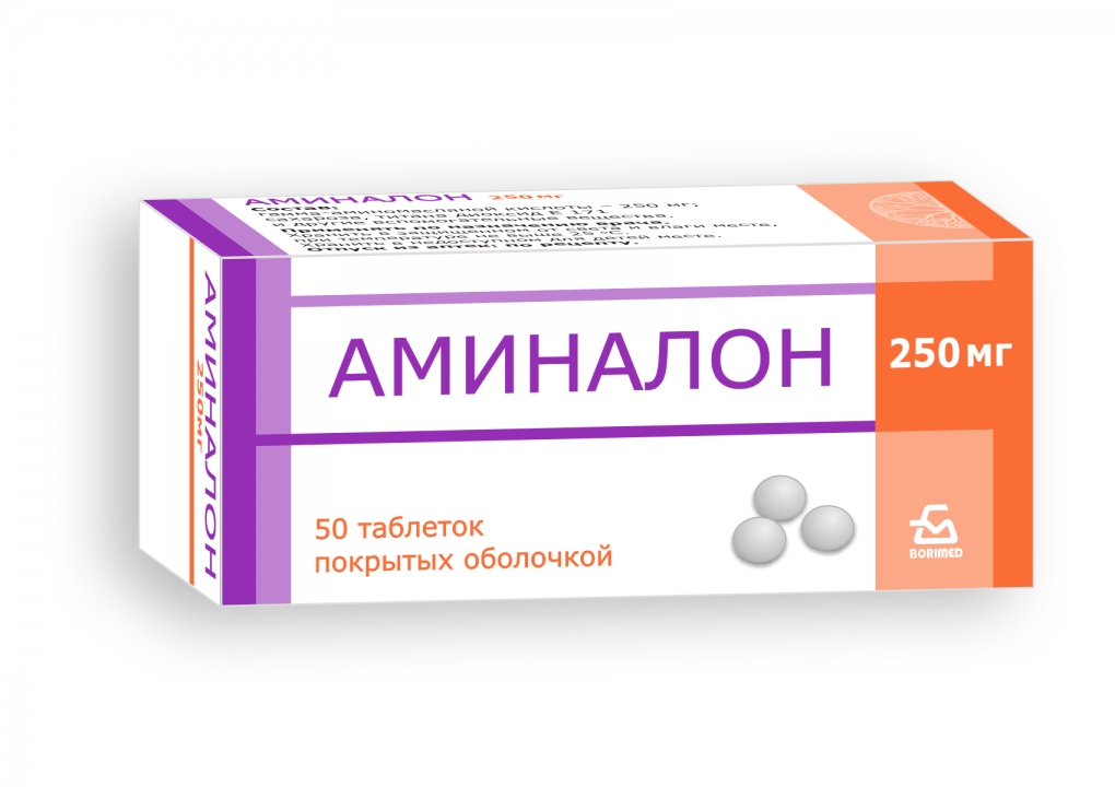 АМИНАЛОН ТАБ П/О 250МГ №50