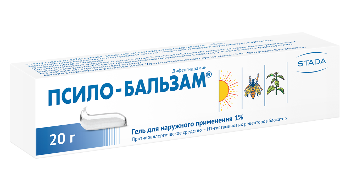 ПСИЛО-БАЛЬЗАМ ГЕЛЬ НАРУЖ 1% ТУБА 20Г