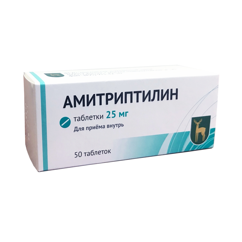 АМИТРИПТИЛИН МЭЗ ТАБ 25МГ №50