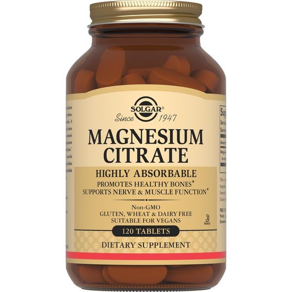 СОЛГАР ЦИТРАТ МАГНИЯ ТАБ №120
