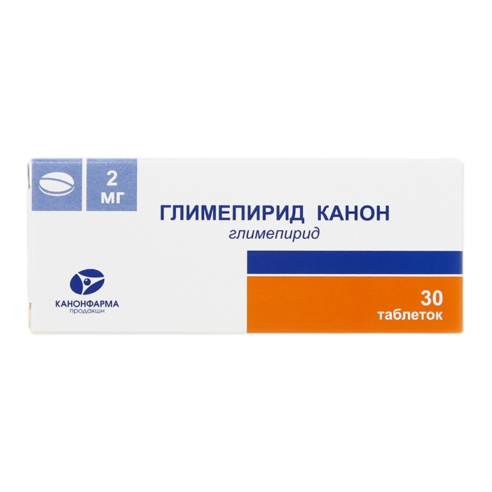 ГЛИМЕПИРИД КАНОН ТАБ 2МГ №30