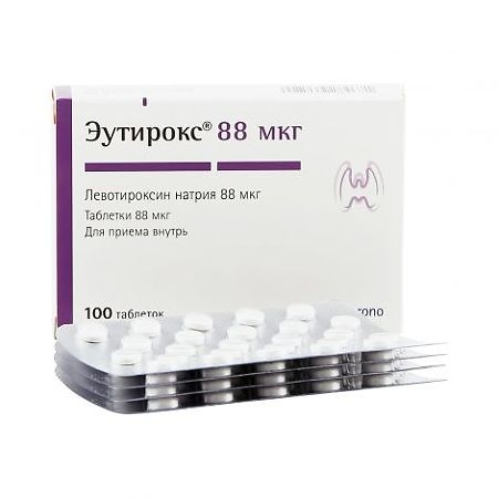 ЭУТИРОКС ТАБ 88МКГ №100