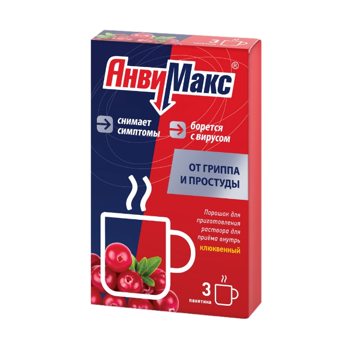 АНВИМАКС ПОР Д/Р-РА ВНУТРЬ 5Г КЛЮКВА ПАК №3