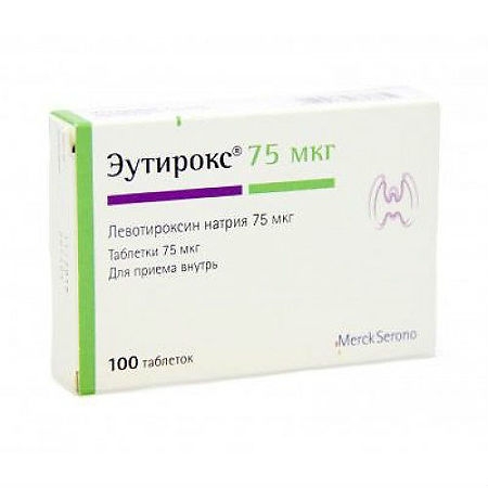 ЭУТИРОКС ТАБ 75МКГ №100