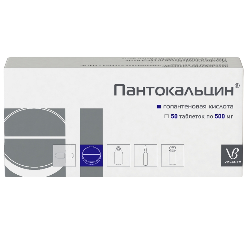 ПАНТОКАЛЬЦИН ТАБ 500МГ №50