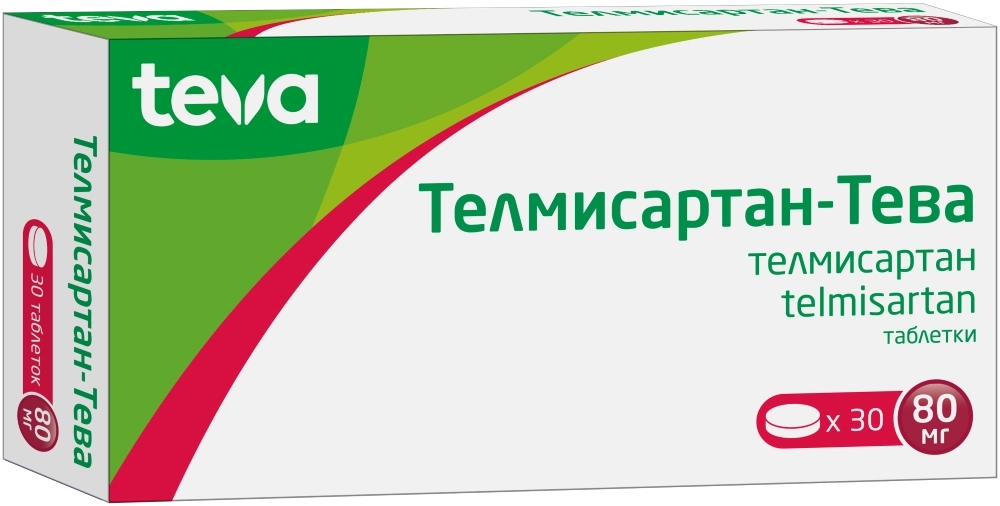 ТЕЛМИСАРТАН-ТЕВА 80МГ ТАБ №30