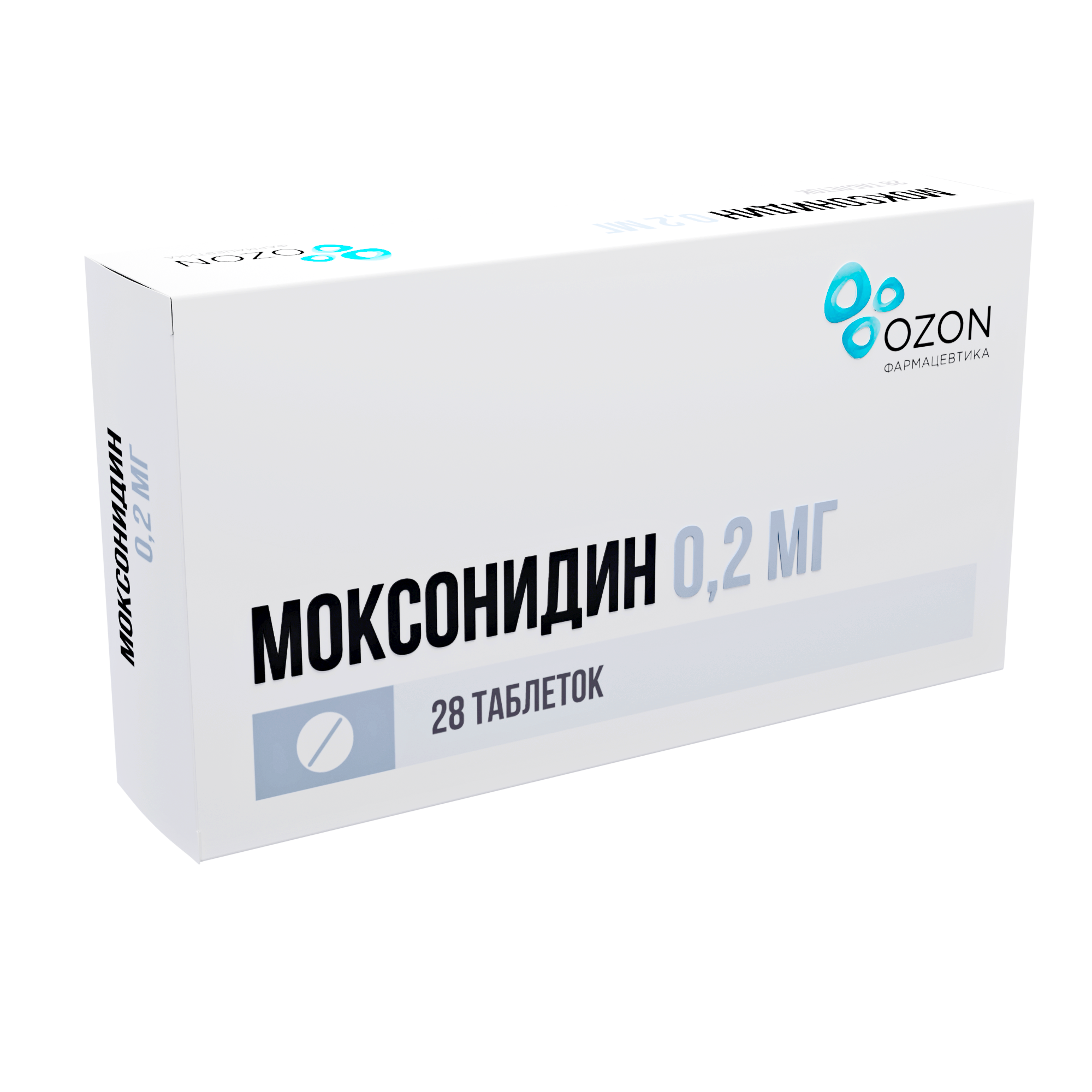 МОКСОНИДИН ТАБ П/О 0,2МГ №28