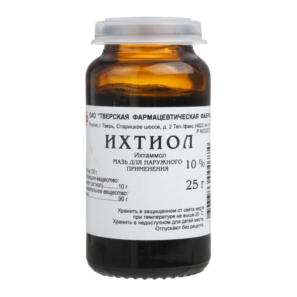 ИХТИОЛОВАЯ МАЗЬ Д/НАРУЖ 10% 25Г