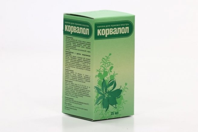 КОРВАЛОЛ КАПЛИ ВНУТРЬ ФЛ/КАП 25МЛ