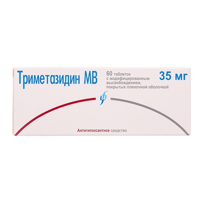 ТРИМЕТАЗИДИН МВ ТАБ П/П/О 35МГ №60