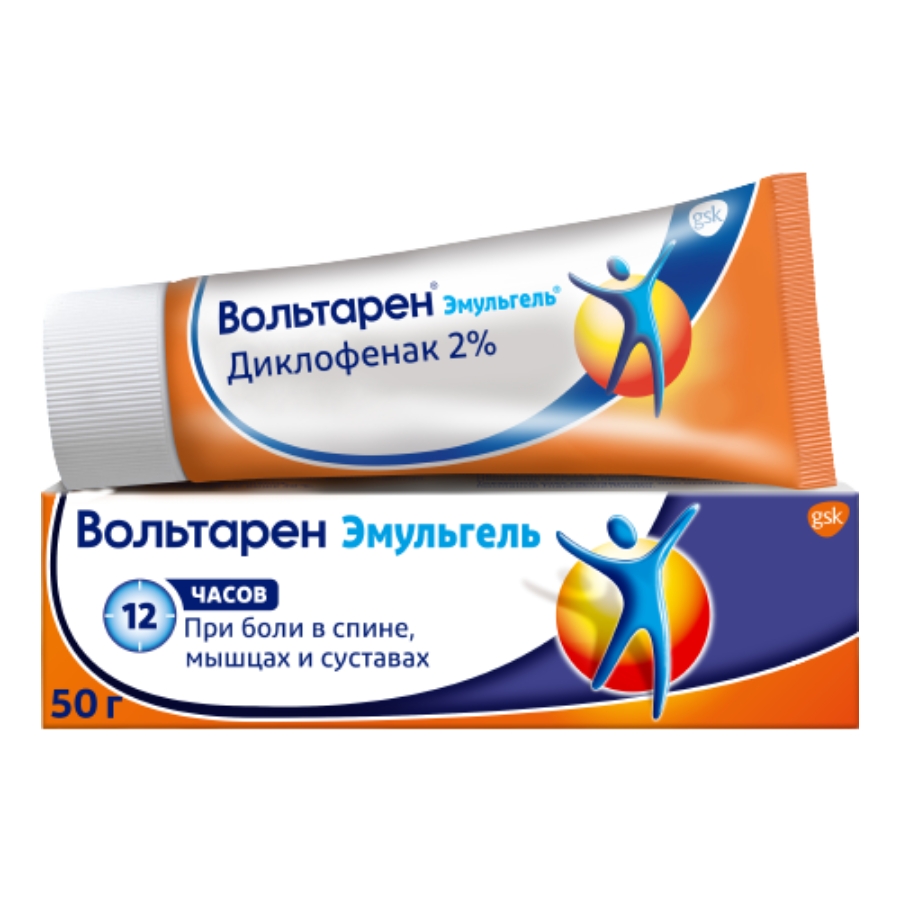ВОЛЬТАРЕН ЭМУЛЬГЕЛЬ НАРУЖ 2% 50Г