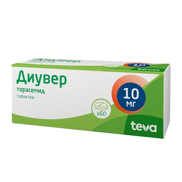 ДИУВЕР ТАБ 10МГ №60