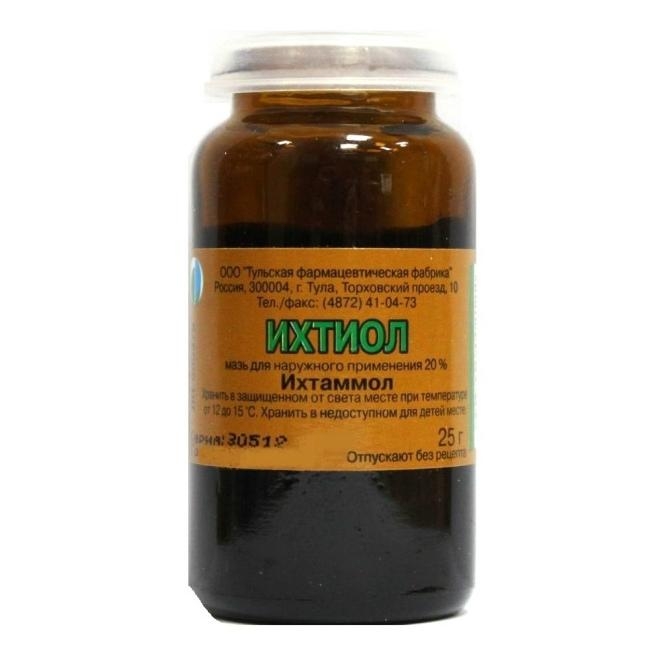 ИХТИОЛОВАЯ МАЗЬ Д/НАРУЖ 20% БАНКА 25Г