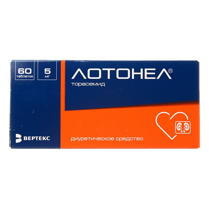 ЛОТОНЕЛ ТАБ 5МГ №60
