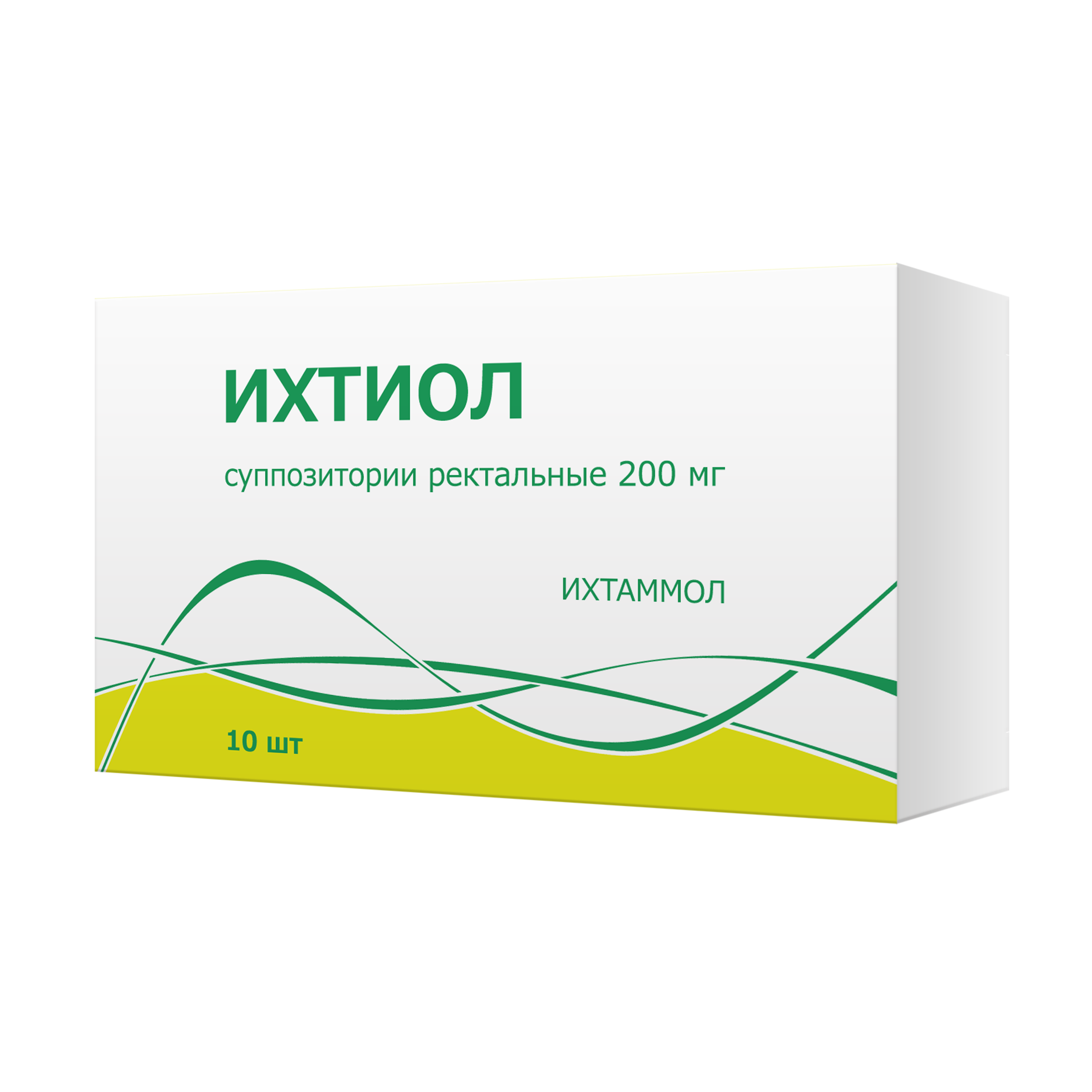 ИХТИОЛ СУПП РЕКТ 200МГ №10