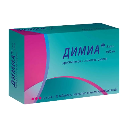 ДИМИА ТАБ П/О 3МГ+0,02МГ №28