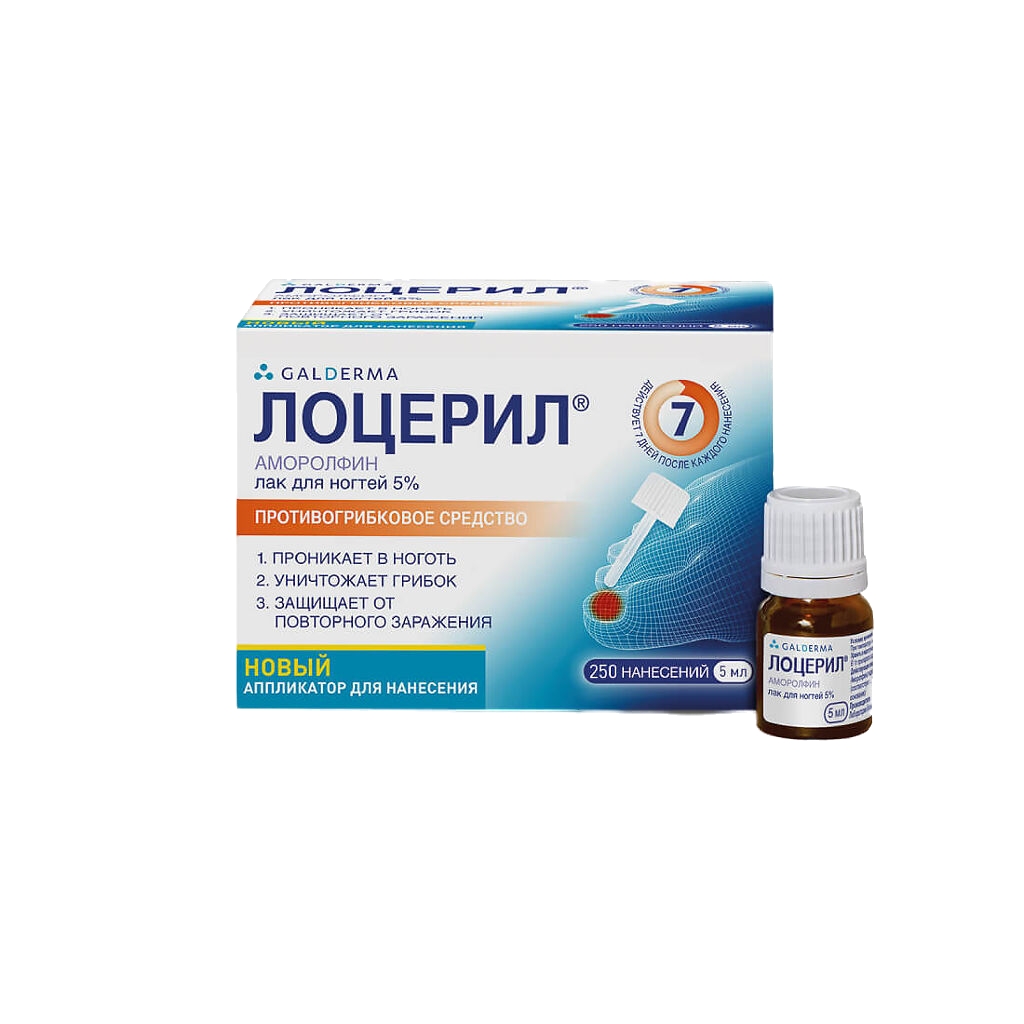 ЛОЦЕРИЛ Р-Р НАРУЖ ЛАК 5% ФЛ 5МЛ