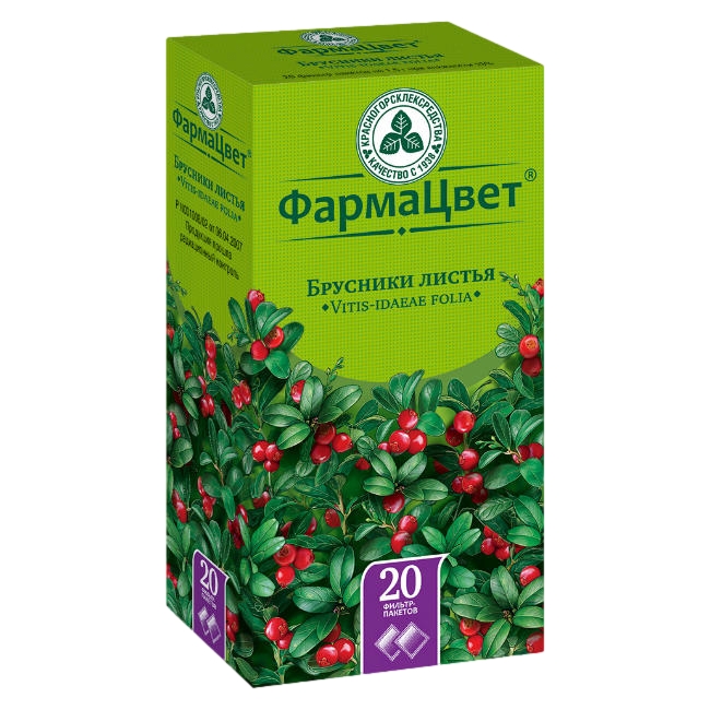 БРУСНИКИ ЛИСТ Ф/П 1,5Г №20