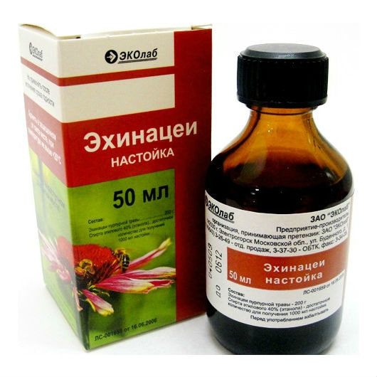 ЭХИНАЦЕИ НАСТОЙКА 50МЛ ИНД УП