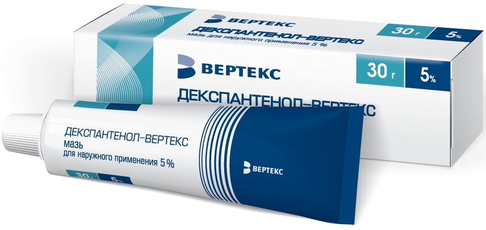 ДЕКСПАНТЕНОЛ-ВЕРТЕКС МАЗЬ Д/НАРУЖ 5% 30Г