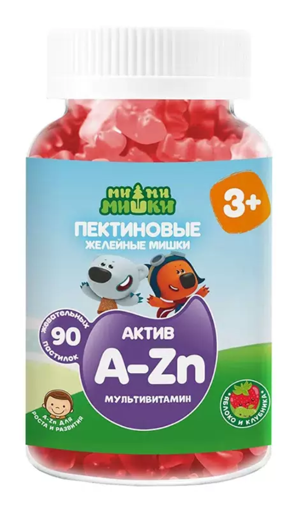 МИ-МИ-МИШКИ АКТИВ МУЛЬТИВИТАМИН ПАСТ ЖЕВ ПЕКТИНОВЫЕ 2Г №90
