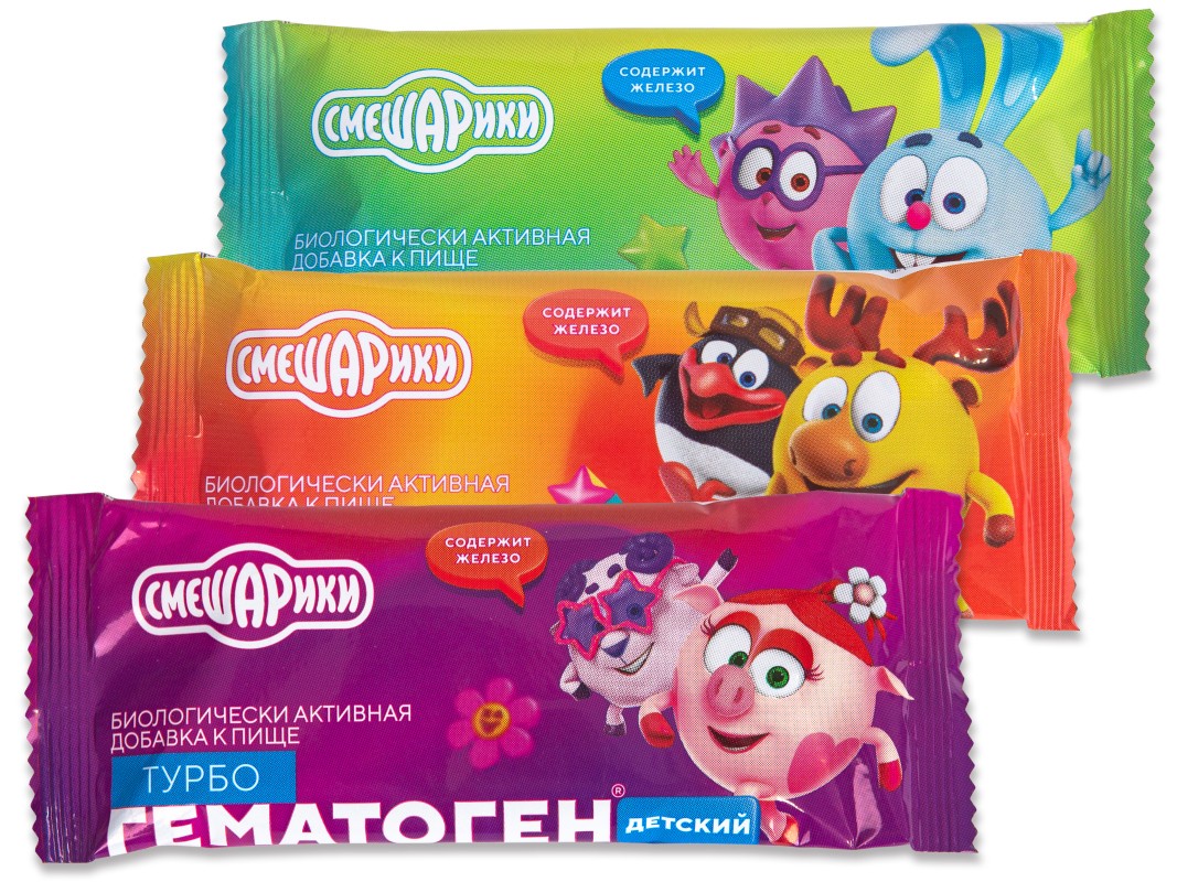ГЕМАТОГЕН ТУРБО ДЕТСКИЙ СМЕШАРИКИ 35Г